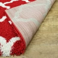 thumbnail image 3 of Maxy Home Bella Trellis Red 1 ft. 8 in. x 2 ft. 7 in. Shag Door Mat, 3 of 4