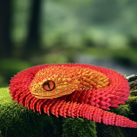 

3D Printed Rattlesnake Printed Snake Multi Joint Movable Hand Model Gift Giving Home Decoration Children s Toys 3D Printed Articulated Snake Collectibles Home Office Executive Desk Decor 65cm
