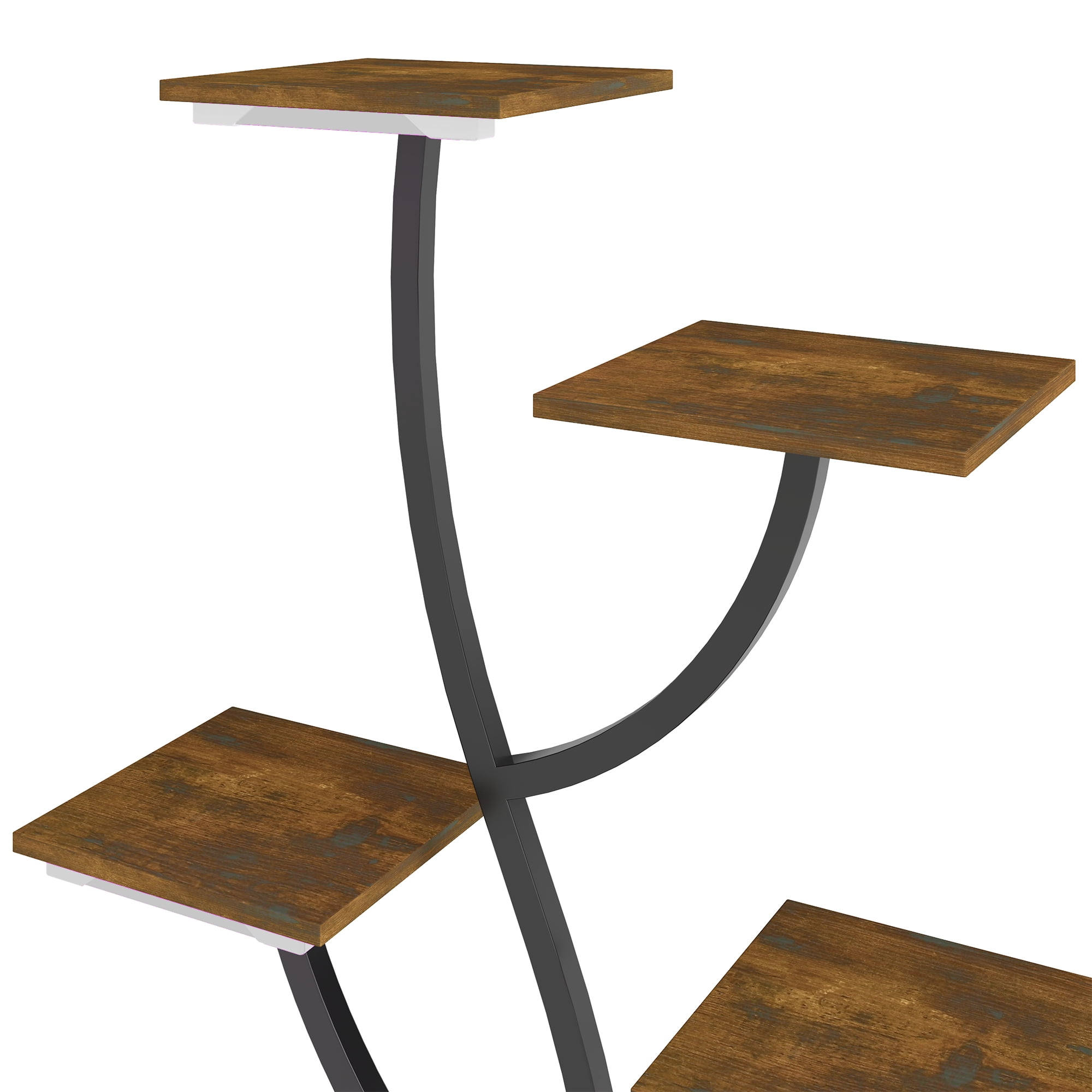 Uforic Indoor Plant Stand with Grow Lights, 63" Multiple Pots Metal Flower Stands Plant Shelf