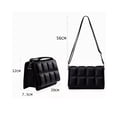 thumbnail image 2 of Bolsa Crossbody  Mensajera  Para Dama Negro Lab.G  Bolso A Cuadros Para Mujer, 2 of 4