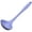 Pastel Blue, variant on Chef Craft Premium Silicone Cooking Ladle, 11.25 inch, Black