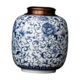 thumbnail image 4 of Tarro de té, caja de té, porcelana decorativa, mesa, bote de té de porcelana creativo Azul y blanco, 4 of 9