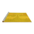 thumbnail image 2 of Ahgly Company Machine Washable Indoor Rectangle Abstract Yellow Modern Area Rugs, 8' x 12', 2 of 4