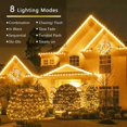 thumbnail image 6 of GooingTop Solar String Lights 52.3ft 160 LED Solar Tree Lights Outdoor Waterproof,Camping String Lights Yard Lights Christmas Lights with 8 Modes for Tree Wedding Holiday Party(Warm White), 6 of 7