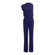 thumbnail image 1 of Mono de mujer de color liso con pantalón recto - Poliéster y spandex, tirantes finos, pierna ancha, diseño holgado informal., 1 of 3