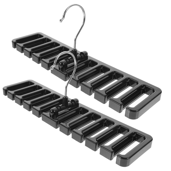 RENACLIPY Iron Belt Hanger Closet Organizer 2-Pack 12x2.9x4.5in Space Saving Storage