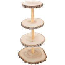 Homoyoyo Rustic Wooden Cake Stand Multilayer Design for Elegant Dessert and Coffee Display, and Stylish