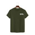 thumbnail image 4 of asdoklhq Mommom Gift Tshirt Graphic Tees for Women Mother's Day Print T-shirt Fashion Comfortable Female Blouses Army Green XL, 4 of 6