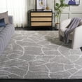 thumbnail image 2 of SAFAVIEH Tahoe Bertrand Abstract Shag Area Rug, Grey/Ivory, 8' x 10', 2 of 8
