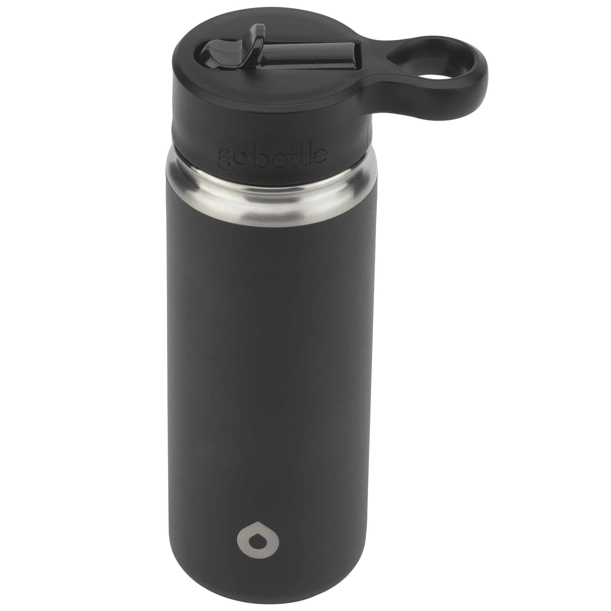 GoBottle 40478 Sipper Double Wall, Vacuum Insulated Stainless Steel, Leak Proof, Flip Up BPA