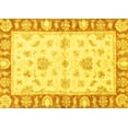 thumbnail image 1 of Ahgly Company Indoor Rectangle Oriental Yellow Modern Area Rugs, 2' x 4', 1 of 4