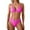 Hot Pink@GC@, variant on CONZONE Womens Bikini Sets 2 Peice Swimsuits for Women High Waisted Solid Color Lightweight Summer Beach Bathing Suits