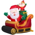 thumbnail image 1 of Papá Noel inflable Gemmy con trineo, 1 of 1
