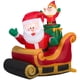 thumbnail image 1 of Papá Noel inflable Gemmy con trineo, 1 of 1