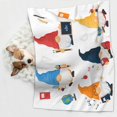 thumbnail image 3 of JUNZAN Waterproof Pet Blanket Dog Blankets, School Cute Gnomes Pattern Printing Super Soft Warm,Urine Proof Washable Pet Blanket, 3 of 5
