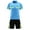 Blue, variant on Manyakai Men Soccer Referee Athletic Uniform Soccer Competition Jersey And Shorts Set with Pockets Blue 3XL