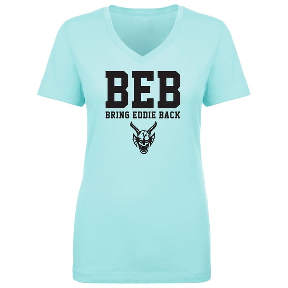 BEB Bring Eddie Back Womens V-Neck T-Shirt