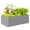 Light Grey, variant on Outsunny Galvanized Raised Garden Bed, 6' x 3' x 2' Planter Box, Dark Grey