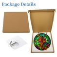 thumbnail image 5 of Stained Glass Suncatcher Dachshund Dog and Butterflies Handmade Window Hangings Colored Glass Suncatcher Crafts Kits for Indoor Garden Christmas Decoration 16x16cm-1-4, 5 of 6