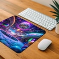 thumbnail image 4 of Psychedelic Space Planets Design Mouse Pad Low Profile Gaming Mat, 4 of 7