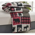 thumbnail image 3 of Jessy Home Rustic Twin Quilt Set Microfiber Bedding Deer Bear Eagle 3-Piece Bedspread, 3 of 7