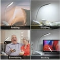 thumbnail image 4 of LINLIN Desk Lamp, USB Portable Eye-Care LED Desk lamp with 3 Light Modes Clip-on Table Lamp Bedside Reading Lamps for Office/Study/Bedroom, 4 of 7