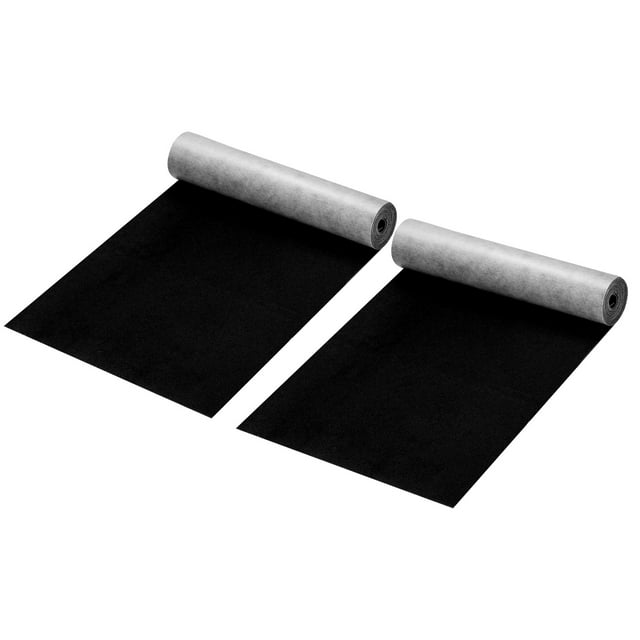 Unique Bargains Patchs en Velours Autocollants Patchs de Réparation Noirs 58'x8' Lot de 2