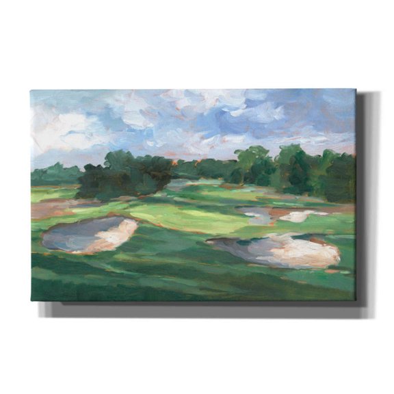 Epic Graffiti 'Golf Course Study III' by Ethan Harper, Canvas Wall Art, 40"x26"