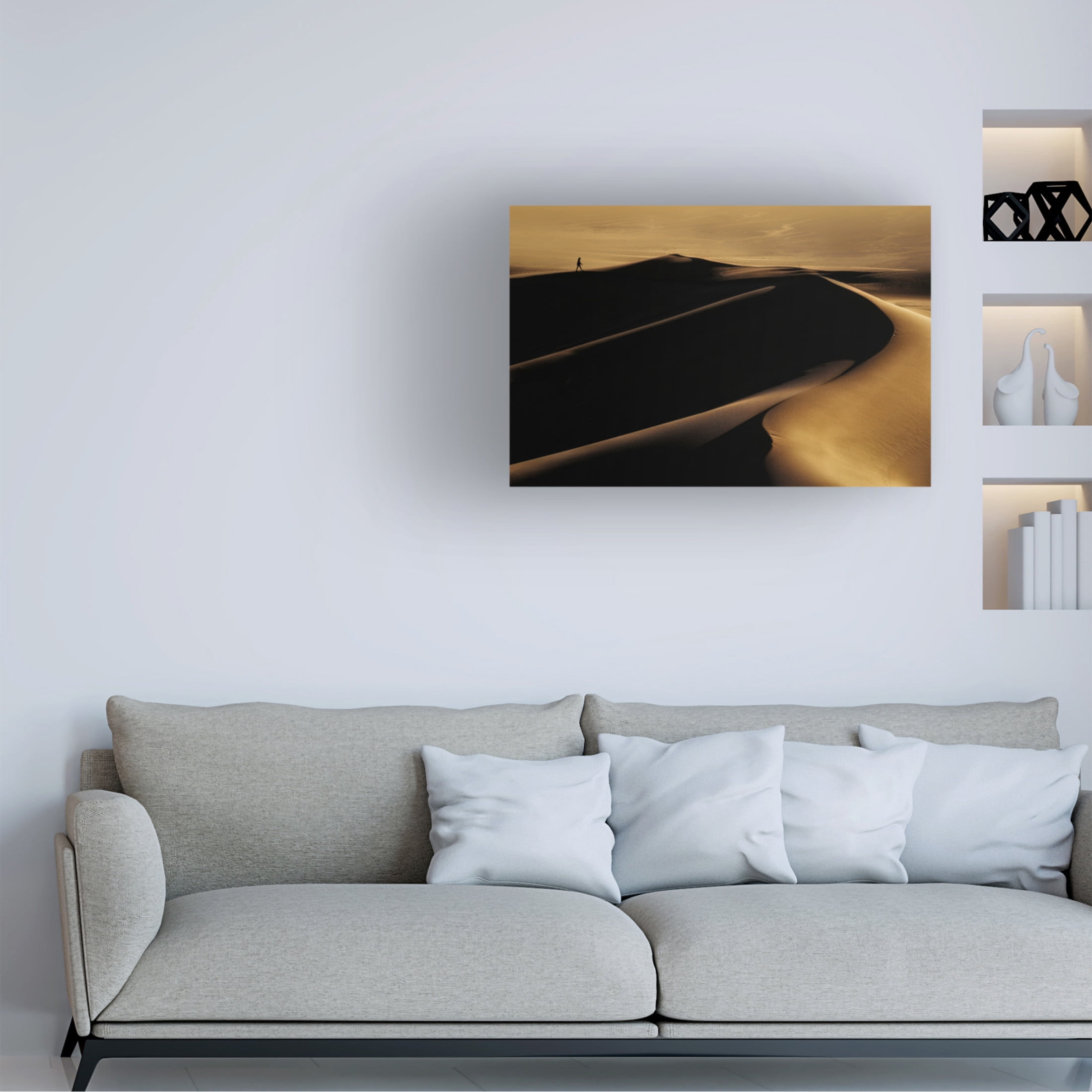 Canvas Wall Art - Mohammad Fotouhi 'Desert One' Wall Art for Living Room, Bedroom, or Office Décor by Trademark Fine Art - 24 x 16 Inches