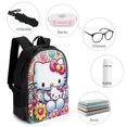 thumbnail image 4 of Hello Kitty Backpack, 17-Inch Laptop Backpack, High Capacity Backpack For College Travel, Lightweight Daybackpack, 4 of 8