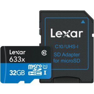 Lexar High Performance 32 GB Class 10/UHS-I U1 microSDHC LSDMI32GBBNL633A