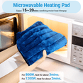 thumbnail image 3 of Comfytemp Large Microwave Heating Pad for Back & Waist, Moist Heat Relief for Muscle Discomfort, Blue, 3 of 6