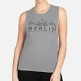 thumbnail image 2 of Skyline Berlin Germany Women's Muscle Tank Small Heather Grey, 2 of 5