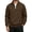 Brown, variant on Aezemi Quarter Zip Sweatshirt for Men Pullover No Hood Long Sleeve Casual Soft Mock Neck Sweatshirt Fall Winter Workout Sports Outerwear Top XL