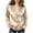Gold-05, variant on Women's Satin Wrap Blouse, Deep V-Neck, Ruched Waist, Long Sleeve Comfy Top, S-3X
