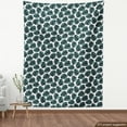 thumbnail image 4 of Ambesonne Leaves Fabric by the Yard Upholstery, Modern Art Tropical Foliage, 10 Yards, Dark Teal White Black, 4 of 5