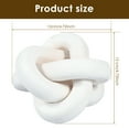 thumbnail image 3 of Pcapzz 12x12x12cm Wood Chain Link Decor 3 Link Wood Knot Decor Wood Knot Art Wooden Links Knots Rustic Wood Chain Link Decor,White, 3 of 3