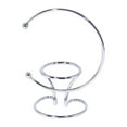 thumbnail image 2 of Soporte de bola de cristal de Metal Hugo Plata, 2 of 10