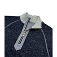 thumbnail image 6 of Aimik Men's 1/4 Zip Pullover Upf 50+ Long Sleeve Sun Protection Sports Shirts Lightweight Athletic Workout Shirt-Sapphire Blue L, 6 of 6