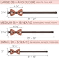 thumbnail image 4 of Brown Penguin Bow Tie Unisex Pattern Pre-Tied Shape, By Bow Tie House (Large, Brown Penguin), 4 of 6