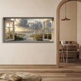 thumbnail image 6 of Beach Window Canvas Wall Art - Large Coastal Picture Landscape Canvas Prints Tropical Sea Paintings, Horizontal Summer Seascape Artwork for Living Room Bedroom, 6 of 7