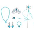 thumbnail image 1 of Girls Accessories Gloves Wand Crown Jewelry Set Wig Braid for Princess Dress Clothing Cosplay Accessories2pcsCN He Qiyong unisex, 1 of 1