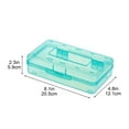 thumbnail image 2 of RKZDSR Clear Plastic Pencil Organizer - Large-Capacity Stackable Storage Case for Office, Art & Craft Supplies, Multipurpose Desktop Organizer with Sleek Aesthetic - Mint Green, 2 of 5