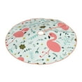 thumbnail image 2 of Bingfone Christmas Tree Skirt Mat Christmas Decoration Interior 48"-Cute Flamingo, 2 of 8