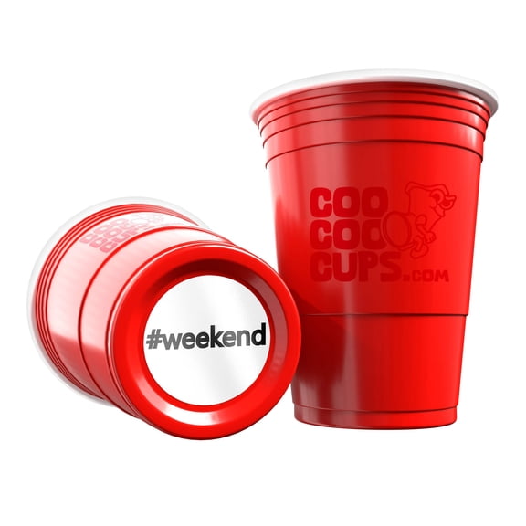 CooCoo Cups® 16oz "#weekend" Party Cups - 50 Count