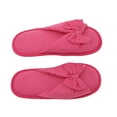 thumbnail image 2 of Living Health Products Cotton Memory Foam Women's Slipper with Butterfly Tie, 2 of 5