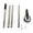 Silver and Black (4 Section), variant on BIMZUC Rotary Lawn Edger Single Wheel Manual Edging Cutter with Handle for Yard Sidewalk 4 Section 67.32 inches / 171 cm
