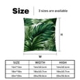 thumbnail image 5 of Tropical Jungle Palm Leaves Luxurious Velvet Decorative Throw Pillow Covers - Set of 2, Unique Patterns, 16x16, 18x18, 20x20 Inches for Home Decor & Gifts, 5 of 6