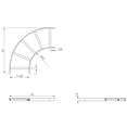 thumbnail image 2 of ICC Ladder Rack Cable Runway 90-Degree Outside Corner Section, 2 of 4
