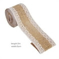 HERCHR 6 Types Natural Jute Burlap Ribbon With White Lace Rustic Style ...